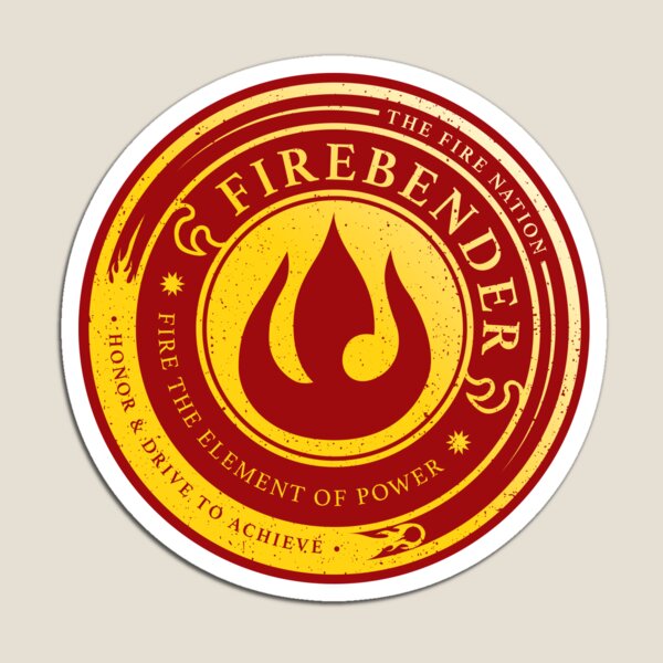 ATLA Firebender Symbol: Avatar-Inspired Design Magnet