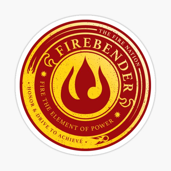 ATLA Firebender Symbol: Avatar-Inspired Design Sticker