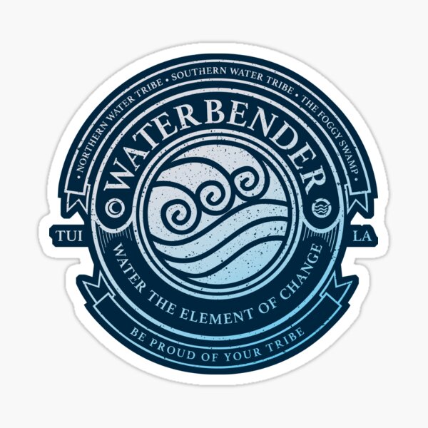 ATLA Waterbender Symbol: Avatar The Last Airbender Inspired-Design Sticker
