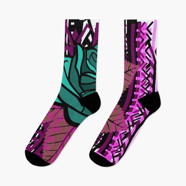 Item preview, green rose tribal  designed and sold by ARTSHACKPRINTS.