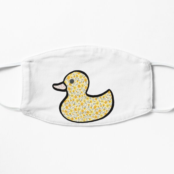 Duck Pattern Face Masks Redbubble - duck roblox create an avatar rubber duck character