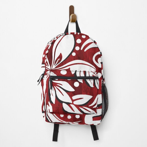 Artikelvorschau, Hawaiianisch - Saomoanisch - Polynesischer Vintage Roter Tropendruck entworfen und verkauft von sunnthreads.