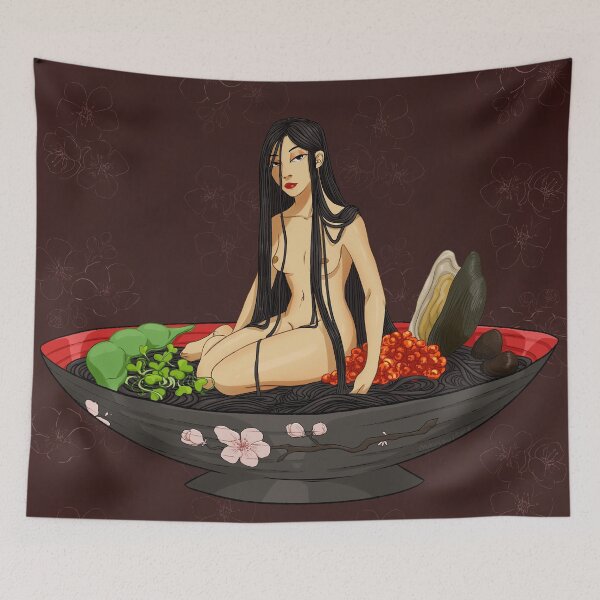 Item preview, Squid Ink Ramen Girl designed and sold by Maysoulrose.