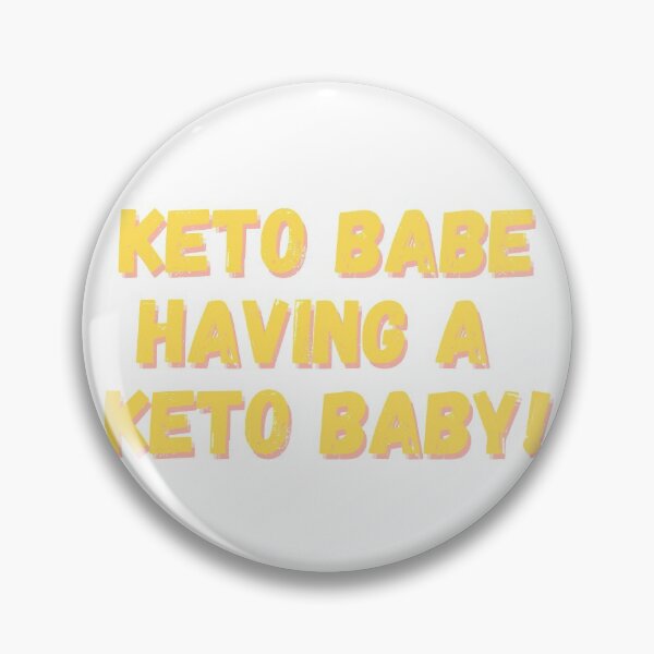 Item preview, Keto Babe Having a Keto Baby Orange Pink Design designed and sold by Gramsta.