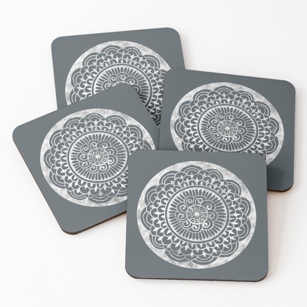 Item preview, Sunflower Sun Mandala Smoke on Stone designed and sold by ArtByDrax.