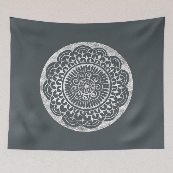 Item preview, Sunflower Sun Mandala Smoke on Stone designed and sold by ArtByDrax.