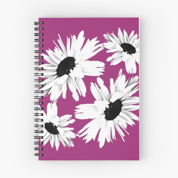Aperçu de l'œuvre Daisy Love rose vif créée et vendue par PoppyPod.
