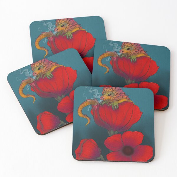 Item preview, Poppies and Dragons designed and sold by Wittlewon.