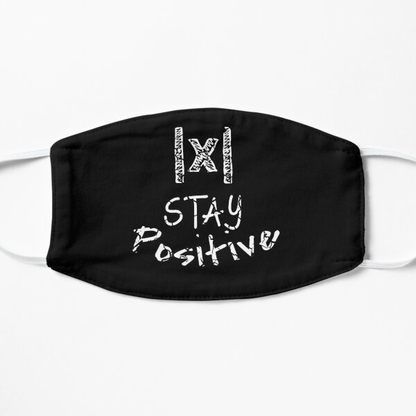 STAY POSITIVE Absolute Value Funny Math Teacher Calculus Flat Mask