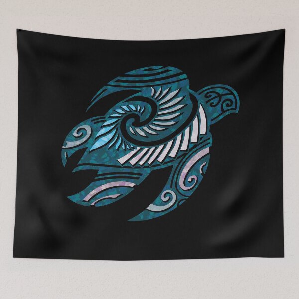 Item preview, Hawaiian Tribal Turtle designed and sold by sunnthreads.
