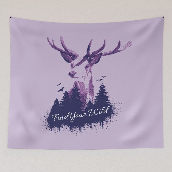 Item preview, Deer Forest, Find Your Wild, Hunting, Hiking Design designed and sold by Blackpuzzle.