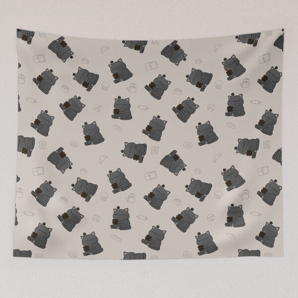 Item preview, Black Chubby Cat Burnt Toast designed and sold by Takeda-art.