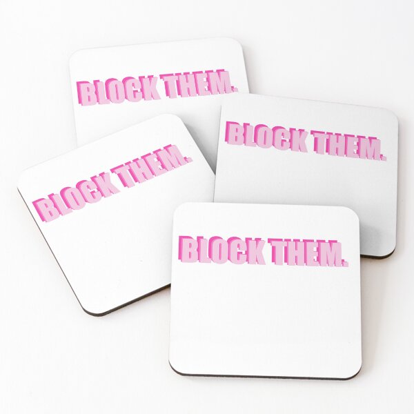 Item preview, Block Them in pink designed and sold by jackiekrizanic.