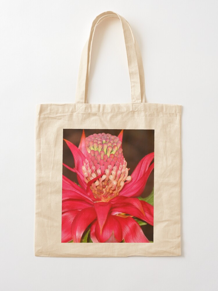 "Telopea speciosissima "Waratah"" Tote Bag for Sale by blossom