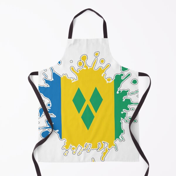 Artikelvorschau, St. Vincent und die Grenadinen National Flag splash entworfen und verkauft von IdentiTee Studios.