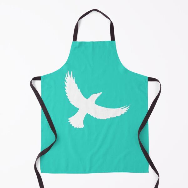 Item preview, Magpie Flight – White on Turquoise designed and sold by ImperfectLife.