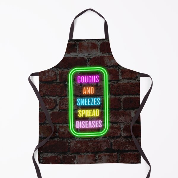 Item preview, Coughs and Sneezes warning neon sign designed and sold by BigTime.