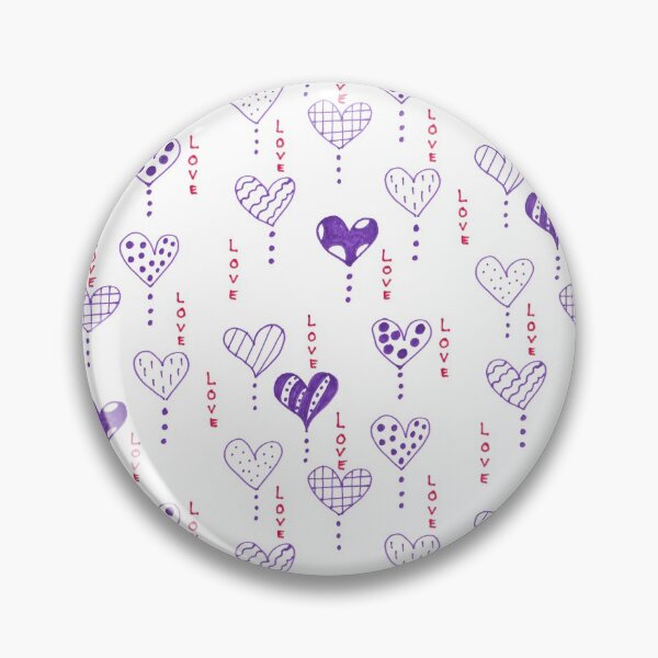 Item preview, Purple Hearts and Love Collage designed and sold by ckylin.