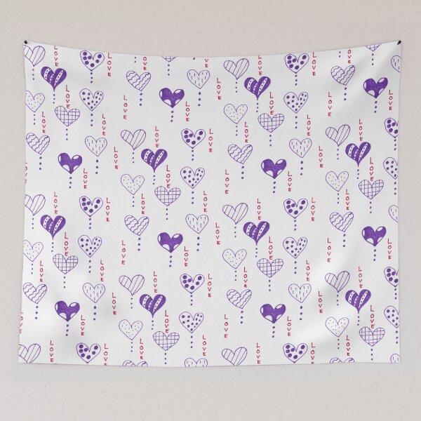 Item preview, Purple Hearts and Love Collage designed and sold by ckylin.
