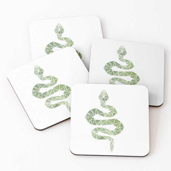 Item preview, Geometric watercolor snake designed and sold by -emmajoy-.