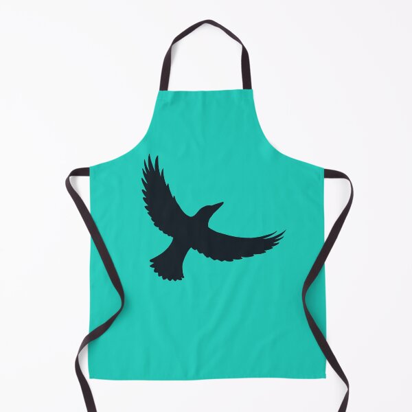 Item preview, Magpie Flight – Black on Turquoise designed and sold by ImperfectLife.