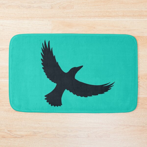 Item preview, Magpie Flight – Black on Turquoise designed and sold by ImperfectLife.