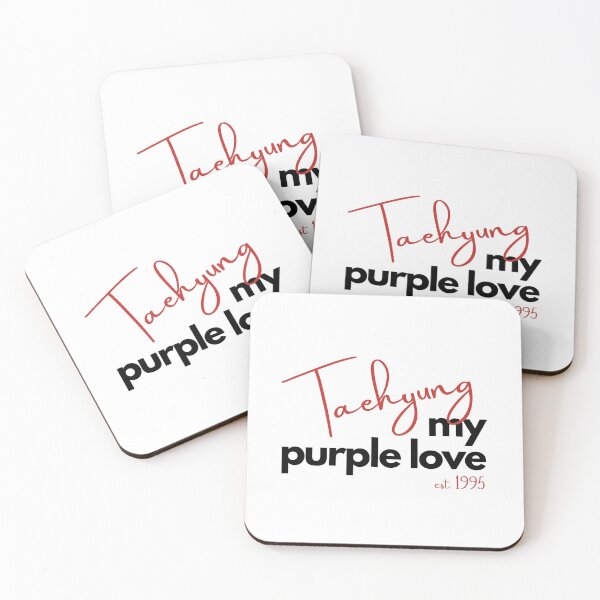 Item preview,  BTS V Kim Taehyung Purple Love Bias Design Black/Red designed and sold by haikustore.