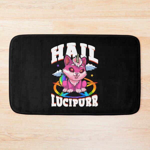 Item preview, Hail Lucipurr Cat Rainbow Unicorn Kitty Satanic designed and sold by perfectpresents.