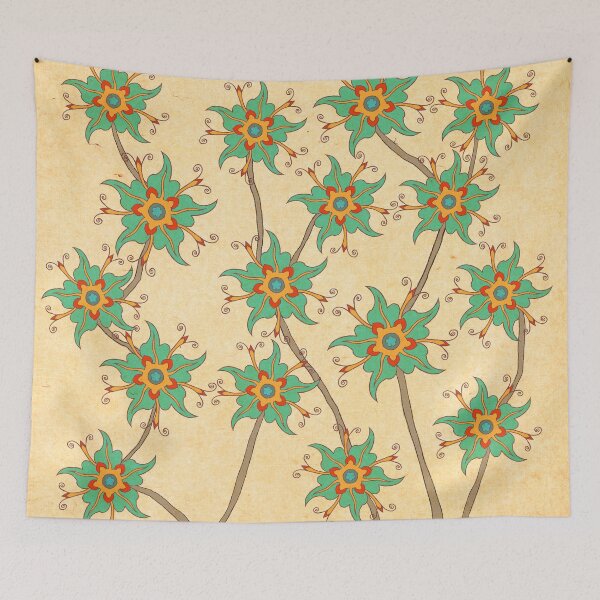 Item preview, flower A : Minhwa-Korean traditional/folk art designed and sold by minsillust.