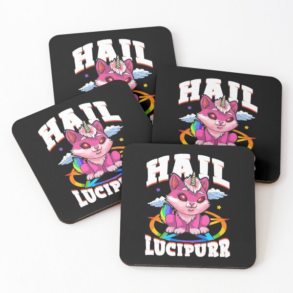 Item preview, Hail Lucipurr Cat Rainbow Unicorn Kitty Satanic designed and sold by perfectpresents.