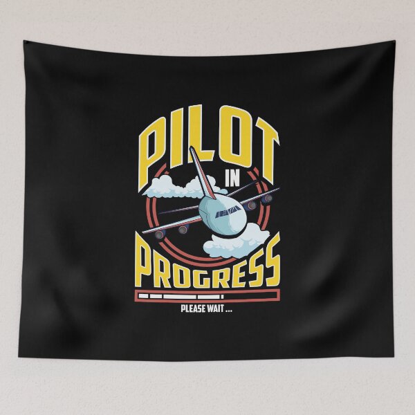 Item preview, Funny Pilot In Progress Please Wait Airplane Pilot designed and sold by perfectpresents.