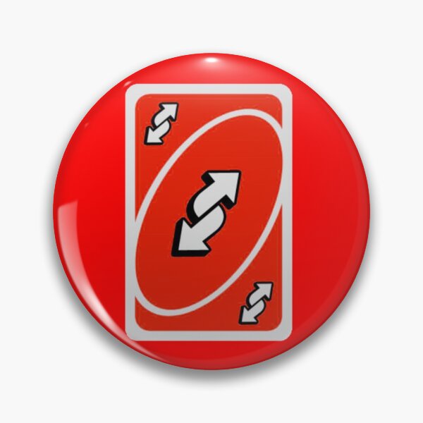 Red uno reverse card Pin for Sale by Methodform