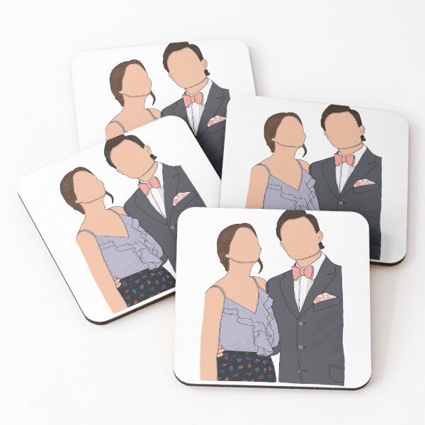 Artikelvorschau, Chuck und Blair Sticker entworfen und verkauft von saintsdesign.