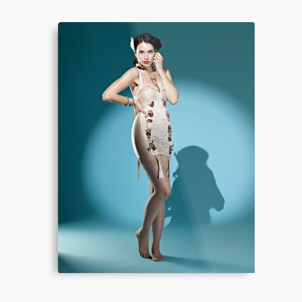 Spotlights, Satin and Lace Metal Print