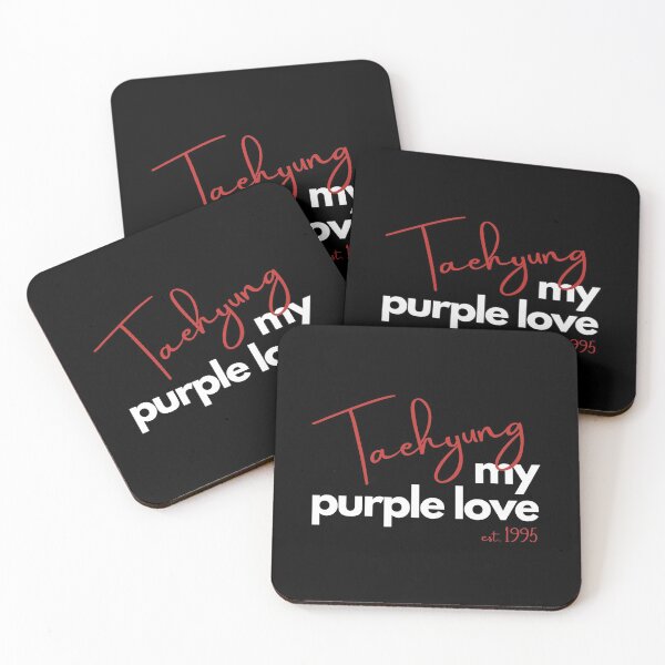 Item preview, BTS V Kim Taehyung Purple Love Bias Design White/Red designed and sold by haikustore.