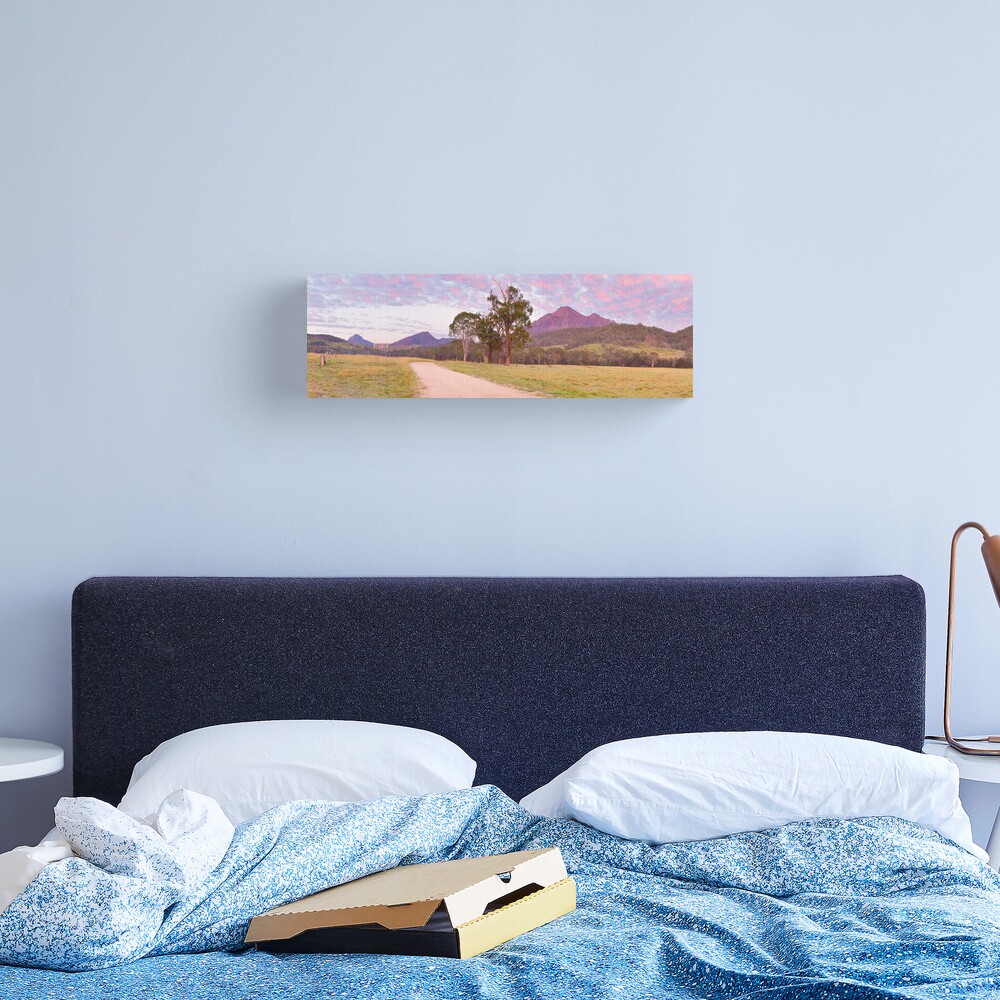 Rosey Dawn over Mt Barney, South-East Queensland, Australia Canvas Print