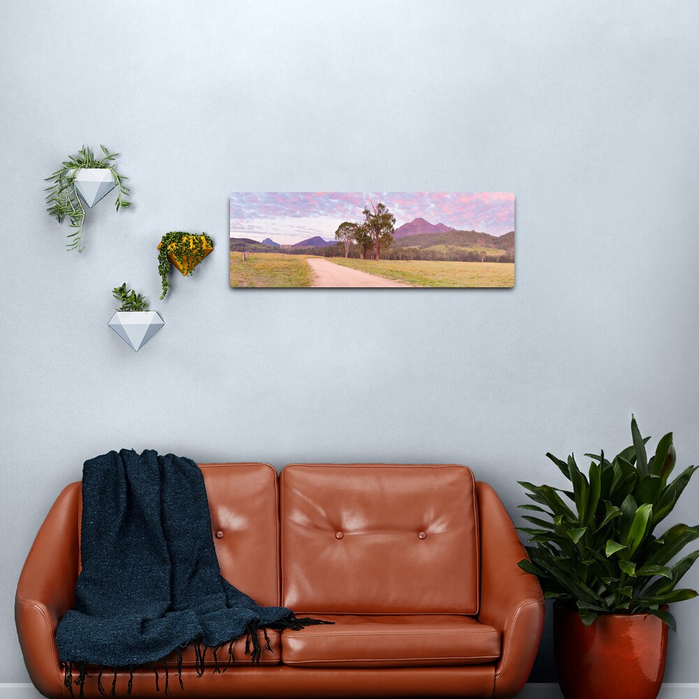 Rosey Dawn over Mt Barney, South-East Queensland, Australia Metal Print