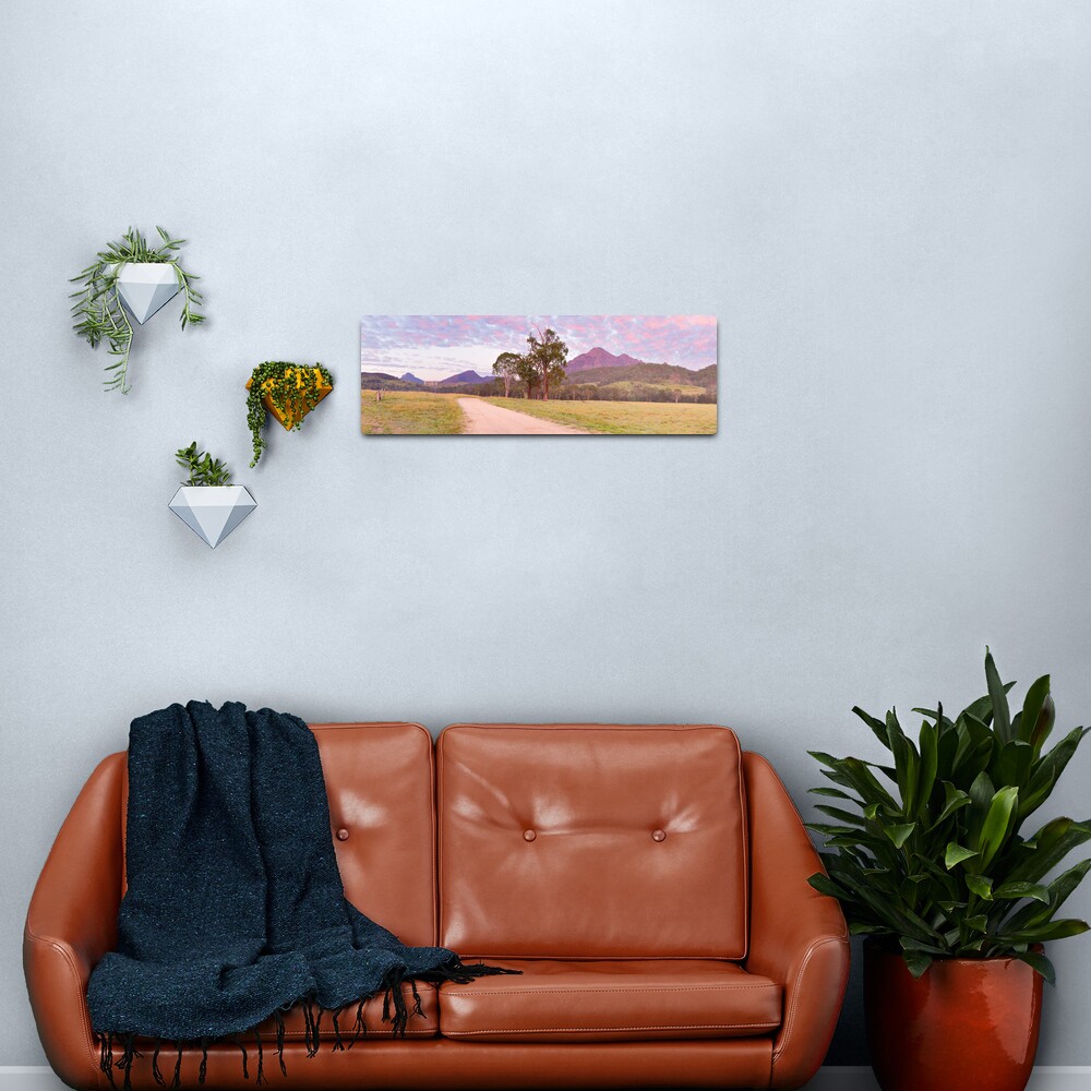 Rosey Dawn over Mt Barney, South-East Queensland, Australia Metal Print