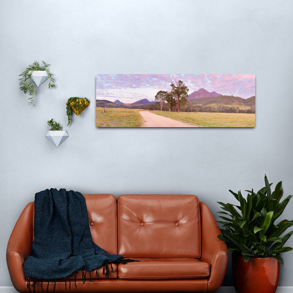 Rosey Dawn over Mt Barney, South-East Queensland, Australia Metal Print