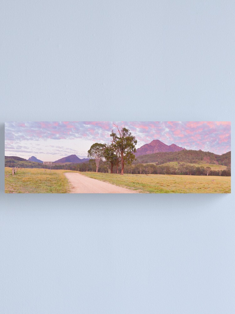 Alternate view of Rosey Dawn over Mt Barney, South-East Queensland, Australia Canvas Print