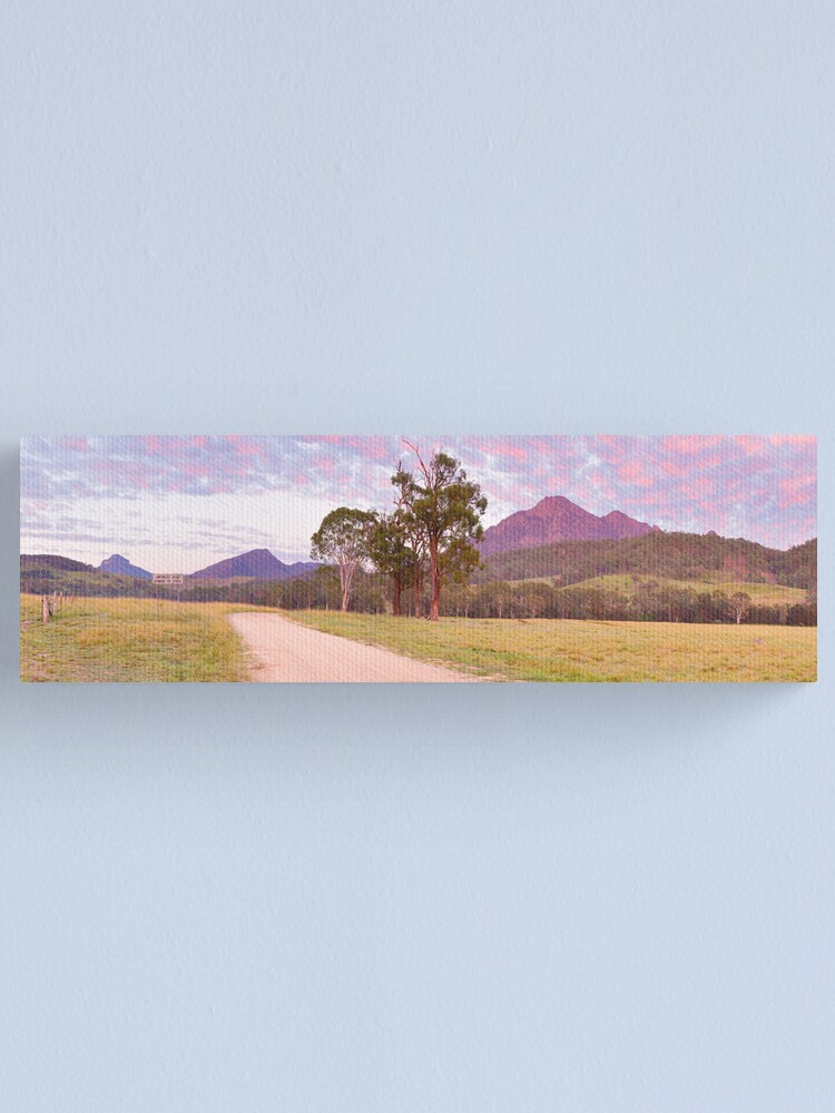 Alternate view of Rosey Dawn over Mt Barney, South-East Queensland, Australia Canvas Print