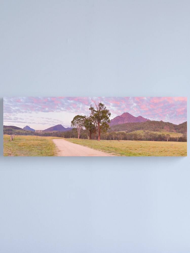 Alternate view of Rosey Dawn over Mt Barney, South-East Queensland, Australia Canvas Print