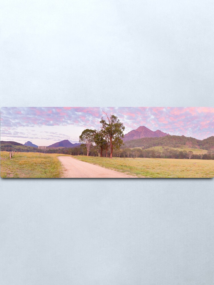 Alternate view of Rosey Dawn over Mt Barney, South-East Queensland, Australia Metal Print