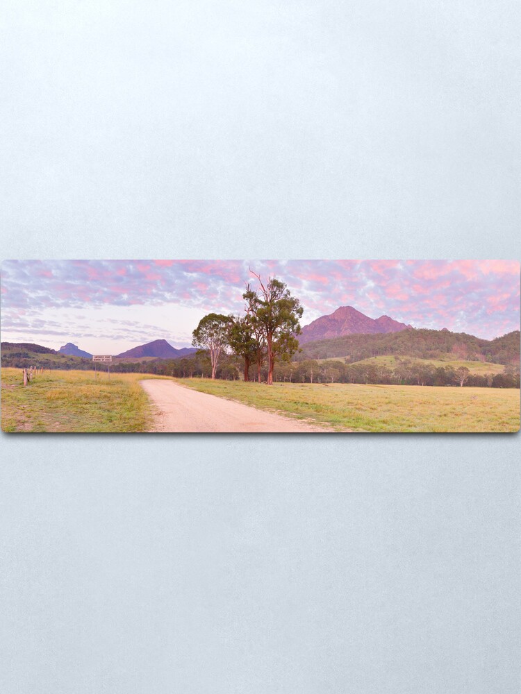 Alternate view of Rosey Dawn over Mt Barney, South-East Queensland, Australia Metal Print