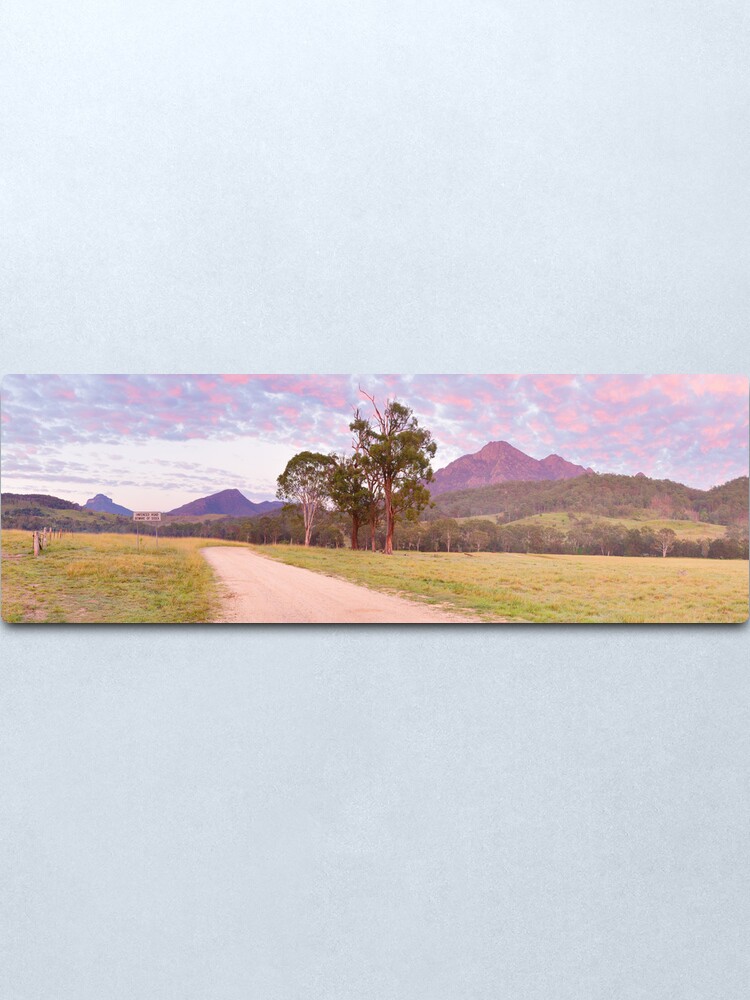 Alternate view of Rosey Dawn over Mt Barney, South-East Queensland, Australia Metal Print