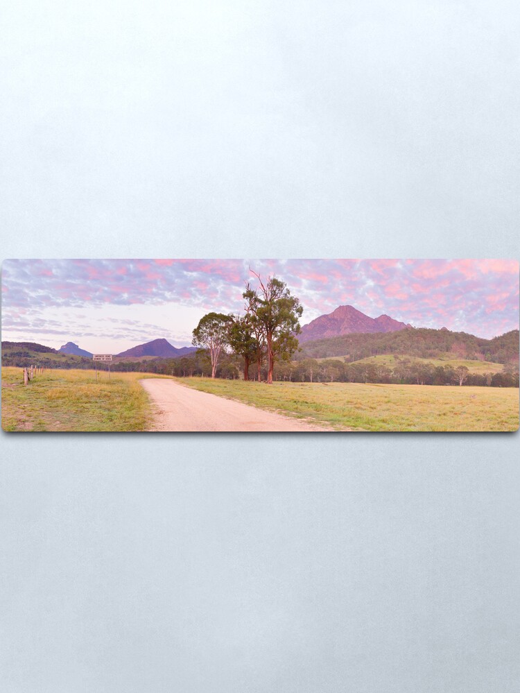 Alternate view of Rosey Dawn over Mt Barney, South-East Queensland, Australia Metal Print