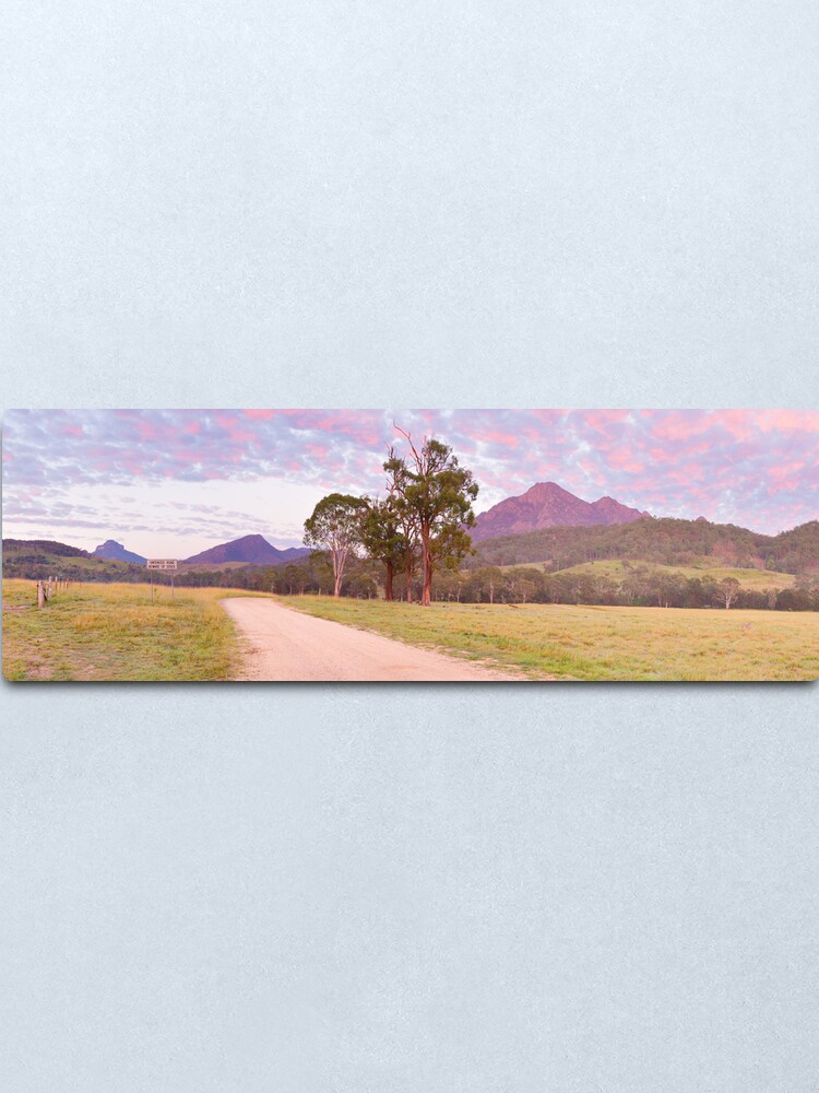 Alternate view of Rosey Dawn over Mt Barney, South-East Queensland, Australia Metal Print