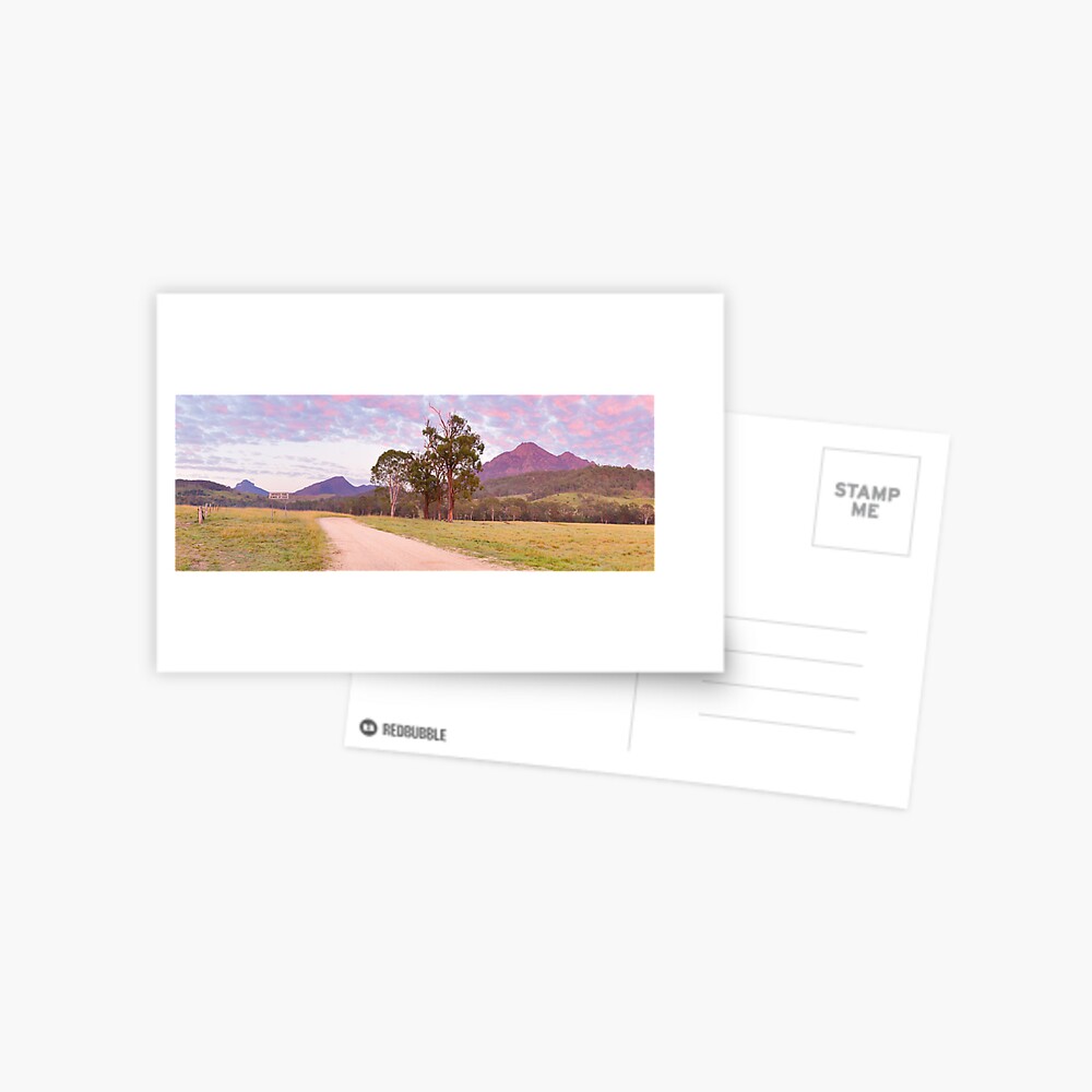Rosey Dawn over Mt Barney, South-East Queensland, Australia Postcard