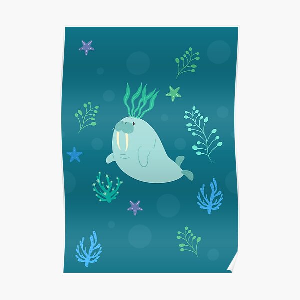 Cute Walrus Poster