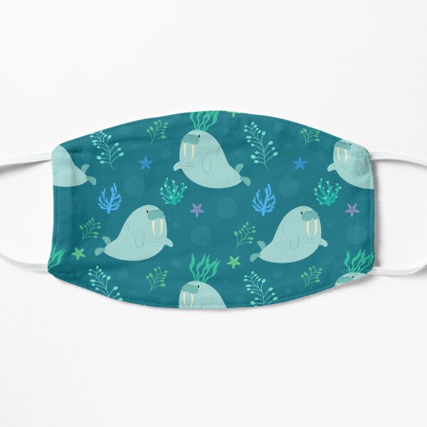 Cute Walrus  Flat Mask